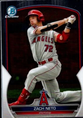 2023 Bowman Chrome Prospects Zach Neto Los Angeles Angels #BCP-64 - Image 1 of 2