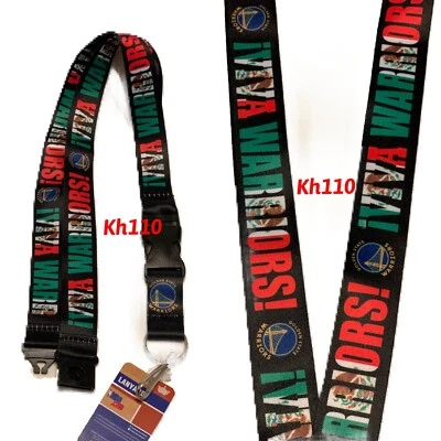 NBA Golden State Warriors Mexico Flag Design Key Chain Lanyard - Image 1 of 4