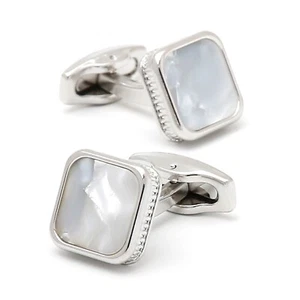 Fashion Men Cufflinks 1 Pair of Shirt Suit Cuff Links Jewelry Rhinestone Classic - Picture 1 of 7