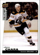 2008-09 Collector's Choice Boston Bruins Hockey Card #200 Zdeno Chara