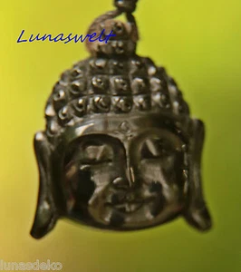 Cadena de Buda cuerno de búfalo de agua colgante Budda cuerno hecho a mano - Imagen 1 de 2