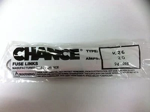 Enlace fusible Hubbell Chance M20K26 20 amperios tipo K26 - Imagen 1 de 3