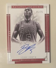 2016-17 Panini National Treasures Signatures Bobby Portis Auto No.74 Bulls /75