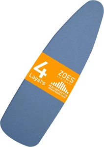 54"x15" Ironing Board Cover & Pad | 100% Cotton, Heat-Reflective, Elastic Edges - Picture 1 of 9