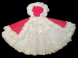 Vintage Child Infant Of Prague Statue Vestments Clothes Red Gown For 14"-16" - Picture 1 of 6