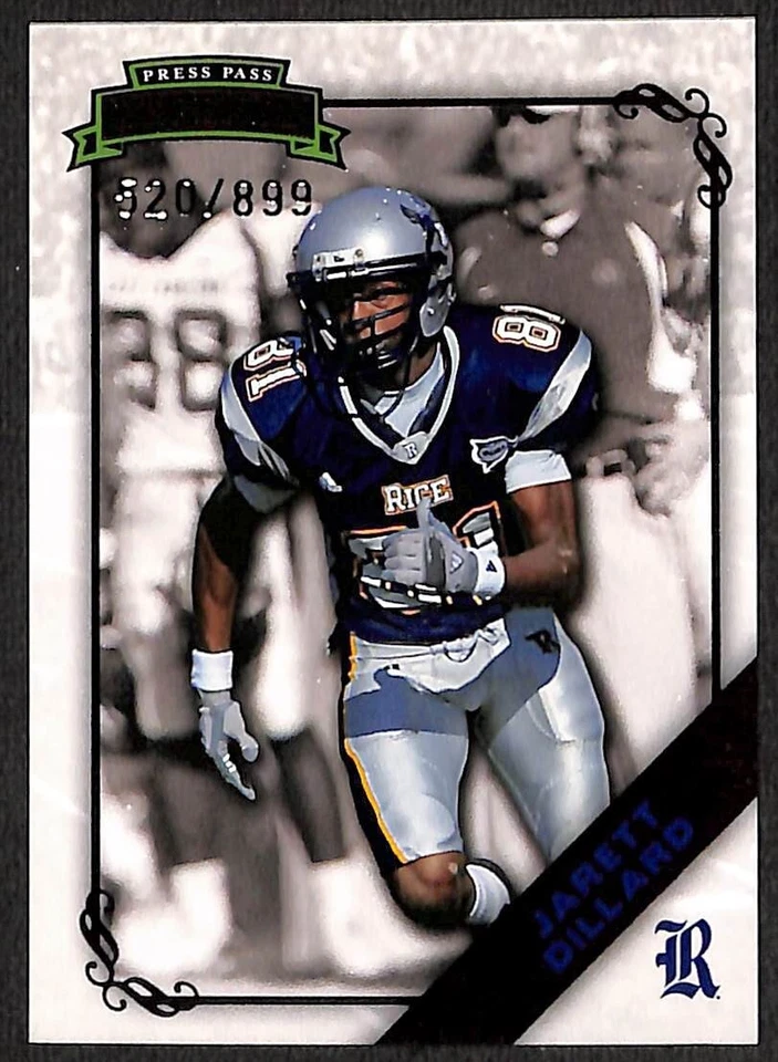 Jarett Dillard 2009 Press Pass Legends /899 Rookie Card 41 Jacksonville Rice - Image 1 of 1