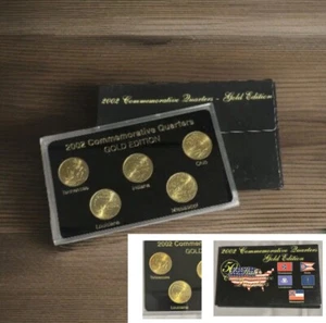 2002 Commemorative Quarters Gold Edition - Picture 1 of 10