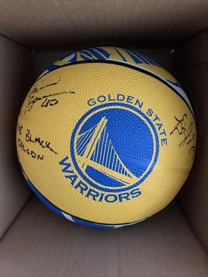 Draymond Green & Harrison Barnes signed Basketball PSA/DNA Warriors autographed - Image 1 of 4