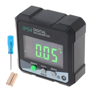 Digital Angle Gauge Magnetic Protractor Inclinometer Level Angle Finder - Picture 1 of 12