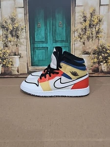 Air Jordan Air Jordan 1 Mid SE GS 'Tela multicolore' DV1316-100 taglia 7 anni - Foto 1 di 8