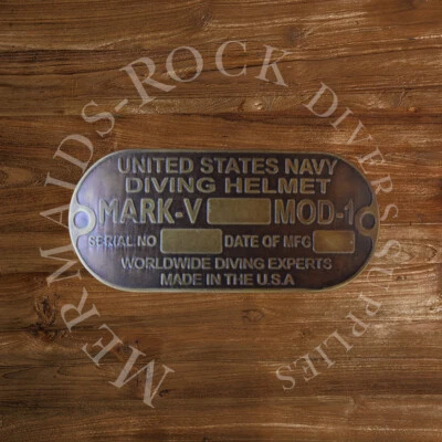 Buceo comercial / Sombrero duro / USN / Hebilla de cinturón de latón Foto 1 de 2