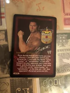 wwe raw deal ccg Batista promo superstar card - Picture 1 of 5