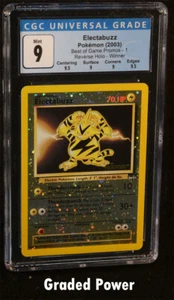 Pokemon Promo Electabuzz CGC 9 QUAD++ Reverse Holo Winner (9067) - Picture 1 of 2