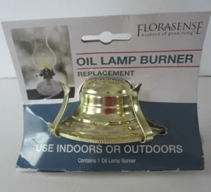 Florasense Brass Plated Oil Lamp Burner Replacement New - Picture 1 of 4