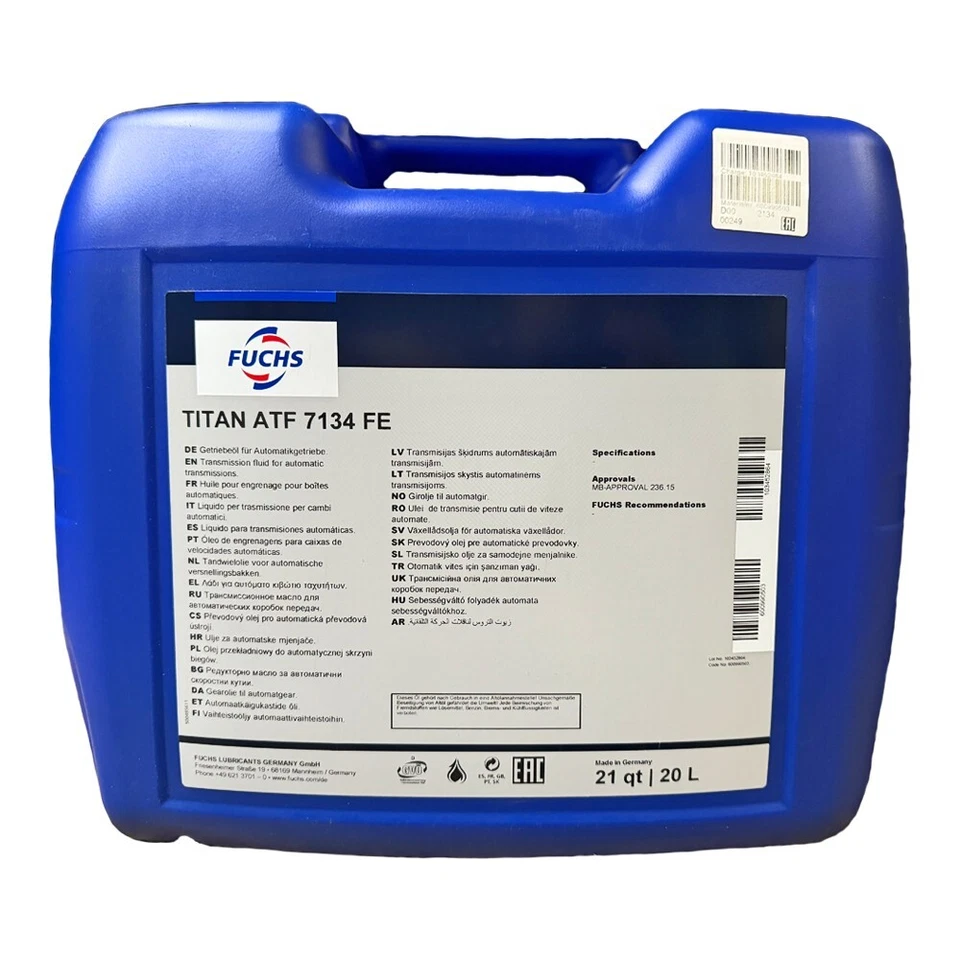 FUCHS TITAN ATF 7134 FE - 20 Liter  | MB 236.15    MB 7-G Tronic Plus (NAG II +) - Bild 1 von 1