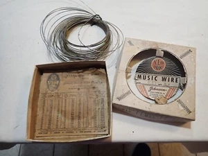 Vintage JOHNSON XLO BRAND MUSIC WIRE #18 Decimal 041 Weight 1/4 - Picture 1 of 6