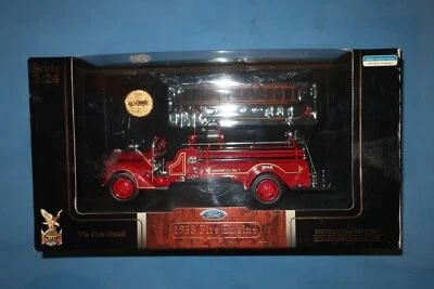 Moneda chapada en oro de 24K Yat Ming 1938 Ford Fire Engine Signature Series escala 1:24 Foto 1 de 3