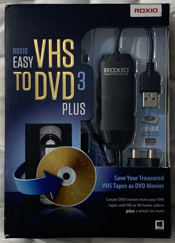 Roxio Easy VHS to DVD 3 Plus For Windows Made By Corel Sealed Retail Box FreeSH - Image 1 of 4