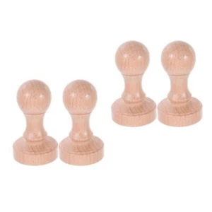 4 PCs DIY -Holzstempel zum Erstellen von Blind -Scrapbooking -Briefmarken mit - Bild 1 von 12