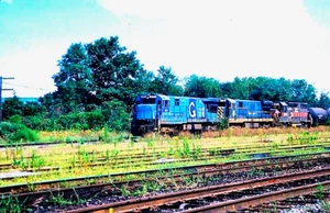 ORIGINAL KODACHROME SLIDE DELAWARE & HUDSON U-33C #655 BINGHAMTON, NY 8/12/86 - Picture 1 of 1