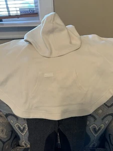 POLO Ralph Lauren Girls  Ivory Pullover Hooded Poncho Sz 5 - Picture 1 of 8