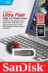 SanDisk - Clé USB 3.0 - Ultra Flair - 16 Go - USB 3.0 Flash Drive - Photo 1/6