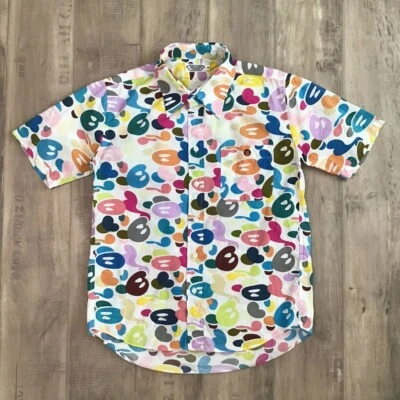 BAPE Milo multi camo short sleeve shirt a bathing ape NIGO Size S - Image 1 of 4