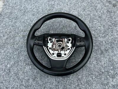 STEERING LEATHER BLACK SPORT BMW F10 550I 535I 528I (2011-2019) OEM - Image 1 of 4