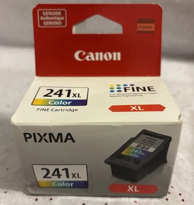 Genuine Canon 241XL Single Ink Cartridge - Tri-color - NEW - Image 1 of 2
