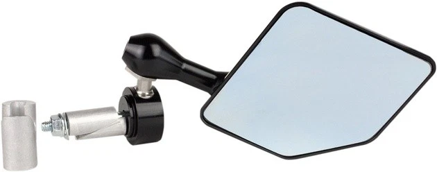 Driven Halo Bar End Mirror Left Black - Image 1 of 1