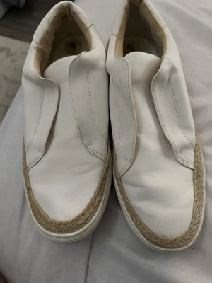 Steve Madden Blanco Dasher Zapatillas Sin Cordones Estilo Alpargata Talla 9 Foto 1 de 4