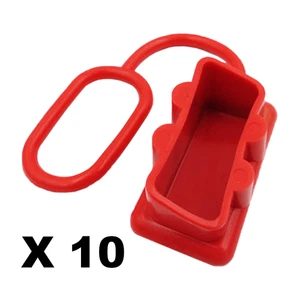 Dust Cap Red x 10 to Suit 175 Amp Anderson Plug - Picture 1 of 2