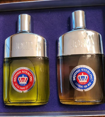 Nuevo de Lote Antiguo British Sterling Original Colonia Spray y After Shave Juego de 2 Caja de Regalo Foto 1 de 4