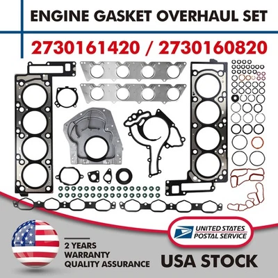 Engine Rebuild Gasket For Mercedes-Benz W221 S500L W463 G500 5.5L A2730161420 US - Image 1 of 4