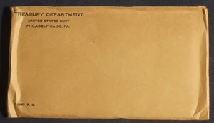 1957 SILVER PROOF SET (5 TOTAL COINS)   ENVELOPE AND COA UNOPENED    LOT 040253 - Picture 1 of 3