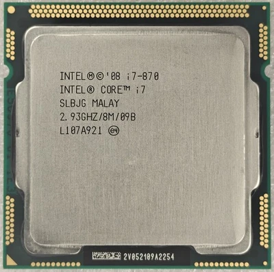 Intel Core i7 SLBJG i7-870 2.93GHz 8M Socket 1156 Quad Core Processor / CPU - Image 1 of 2