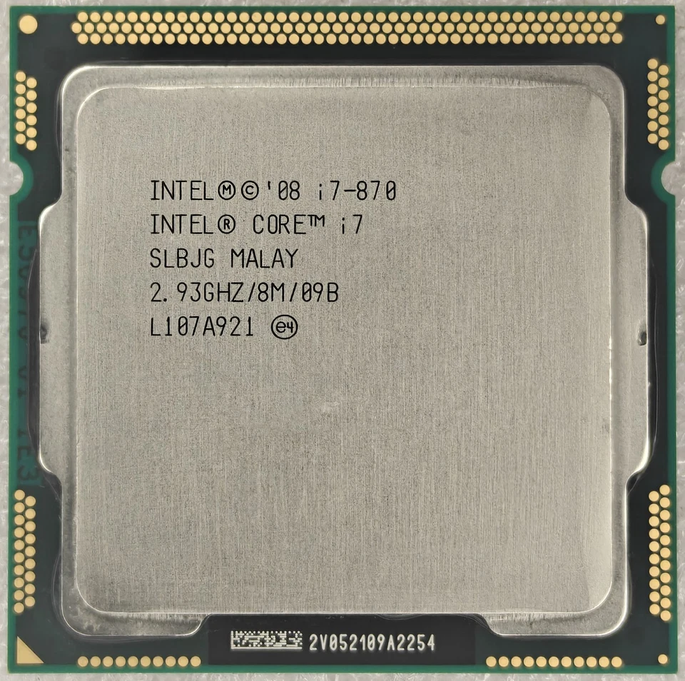 Intel Core i7 SLBJG i7-870 2.93GHz 8M Socket 1156 Quad Core Processor / CPU - Image 1 of 2