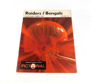 1968 Cincinnati Bengals at Oakland Raiders AFL Programa de Fútbol 10-27-68 - Imagen 1 de 2