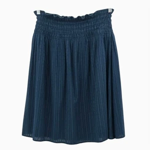 The Great Embroidered A Line Skirt Boho Blue Smocked Waist Cotton Lined 3 Large - Picture 1 of 5