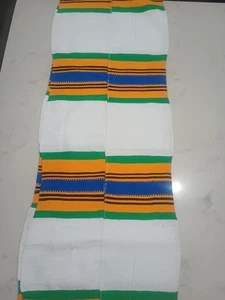 Kente Cloth Fabric 60 Inch X 11 Inch discounted  - Picture 1 of 3