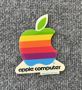 Vintage Apple Computer Rainbow Sticker 1980s Original Collectible NOS - Picture 1 of 1