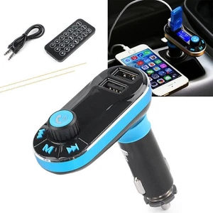 Kabellos   FM Sender Hände frei MP3 Radio 2USB Ladegerät Adapter Satz - Bild 1 von 12