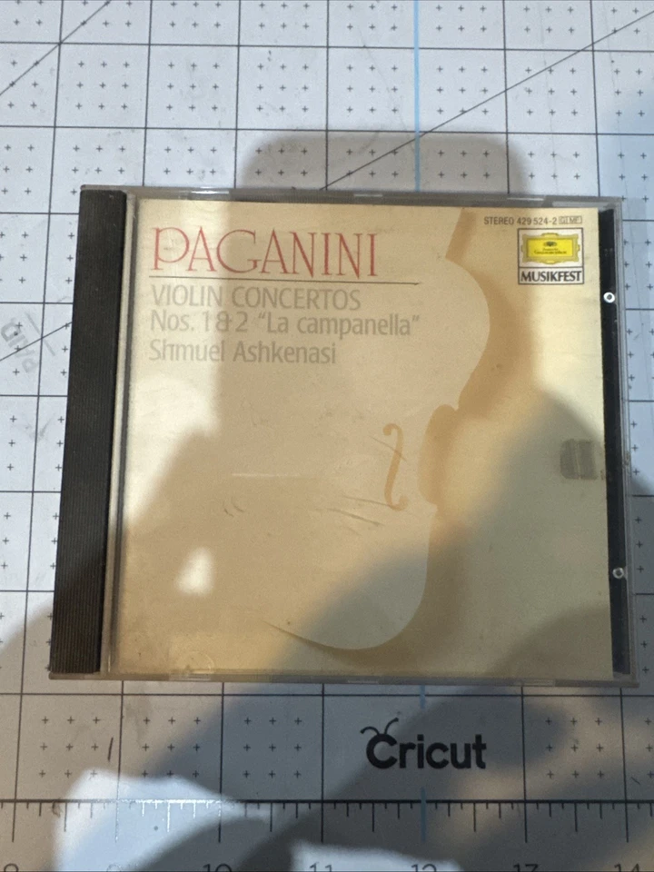Paganini Violin Concertos Nos 1 & 2 La campanella Shmuel Ashkenasi - Imagem 1 de 1