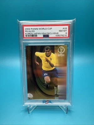 Rivaldo 2002 Panini Fifa World Cup Korea Japan USA Exclusive #U5  - Image 1 of 2