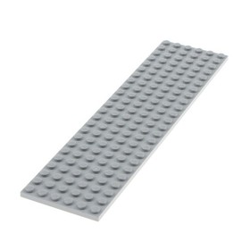 1X Lego Train Base Plate 6X24 New Light Gray Base Plate Railway 10663 10224 3026