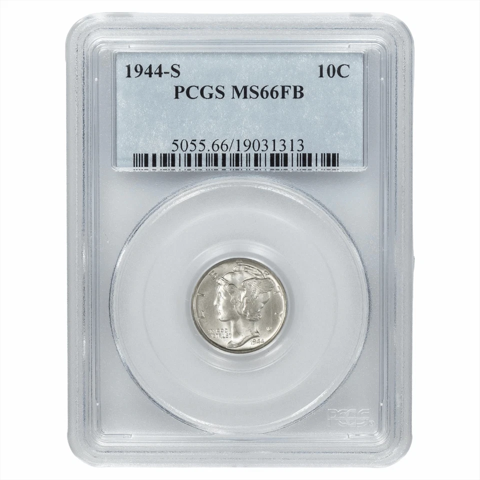 1944S Mercury Dime 10C PCGS MS 66 FB - Image 1 of 3