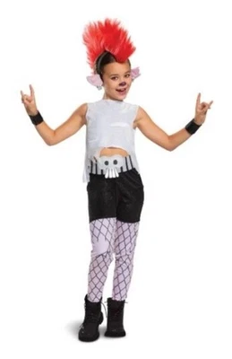 Trolls World Tour Barb Halloween Costume Disguise Deluxe Child Size Medium 7-8 - Image 1 of 2