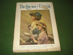 1921 LITERARY DIGEST MAGAZINE, NORMAN ROCKWELL COVER, MAR 26, 1921 101 yrs old - Picture 1 of 5
