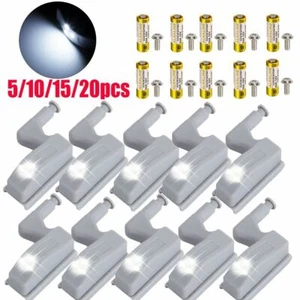 Lot LED Smart Sensor Light Kitchen Cabinet Closet Cupboard Wardrobe Hinge Lamp - Picture 1 of 12
