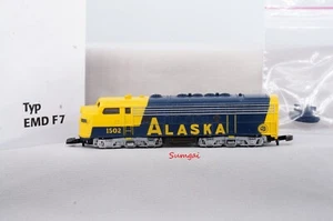 Marklin Alaska EMD F7A Diesel Locomotive Rd# 1502 3-Pole Motor Z Scale Z Gauge - Picture 1 of 7